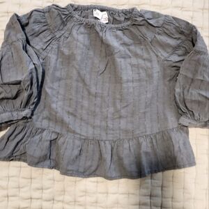 Zara kids eyelet dolman sleeve top